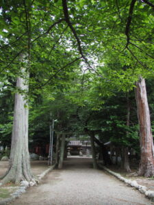 川併神社、南側の参道