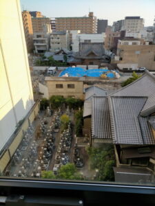 三井ガーデンホテル京都河原町浄教寺からの風景