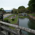 大神宮橋（琵琶湖疏水）から望む蹴上インクライン