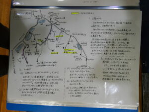 脇田正さんがツアーのために作成した案内マップ