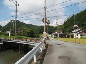 佐奈川と和歌山別街道（多気町前村）