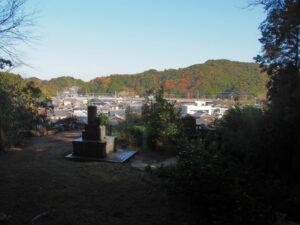 永松寺の高台から眺めた朝熊町の町並み