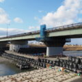 耐震補強工事中の度会橋