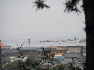 神明神社の見放台から望む相差の海