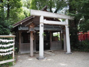 今年も茅の輪が立てられない世木神社（伊勢市吹上）