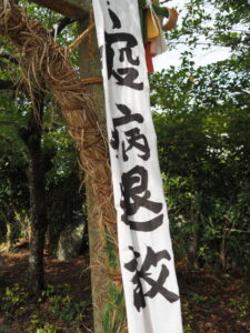 茅の輪が立てられた金刀比羅神社・神落萱神社（伊勢市倭町）