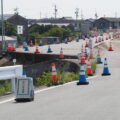 立入禁止の先にある不思議な「歩行者通路」（大湊川の堤防道路）