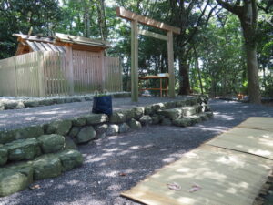 祭典の準備（志宝屋神社）