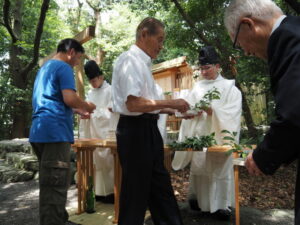 志宝屋神社で斎行された地元の「夏のおまつり」