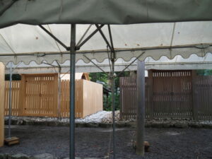 雨儀廊が残された葭原神社（皇大神宮 末社）