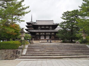 五重塔と中門（法隆寺）