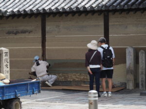 東院四脚門付近（法隆寺）