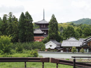 素盞嗚神社から望む法輪寺