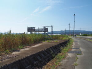 伊勢南北幹線道路脇のお花畑展望台？