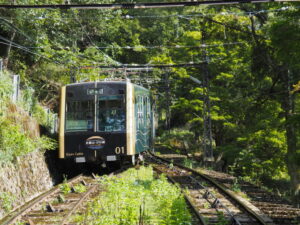 ケーブルカー（叡山ケーブル）からの眺め