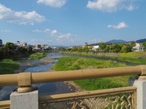 七条大橋から望む鴨川