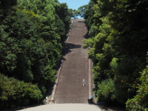 明治天皇伏見桃山陵の大階段