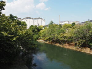 大手筋通 大手橋から望む濠川