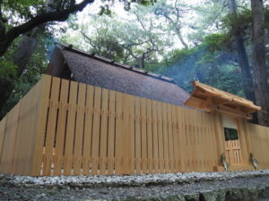 御塩殿での御塩焼固（御塩殿神社）