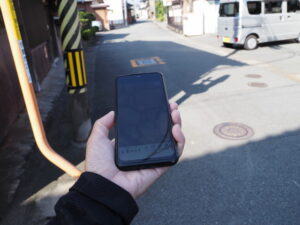 スマホでの「伊勢ぶらり」で伊勢市河崎3丁目