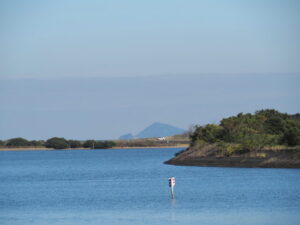 外城田川左岸堤防からの風景