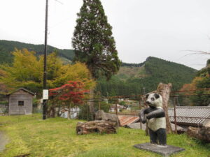 田中家資料館臨時駐車場にて