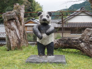 田中家資料館臨時駐車場にて