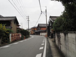 伊勢街道（多気郡明和町明星）