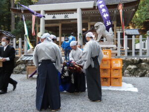 丹生獅子舞（丹生神社 中遷座奉祝祭にて）