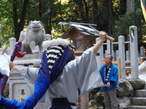 丹生獅子舞（丹生神社 中遷座奉祝祭にて）