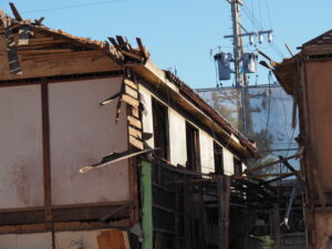 宮町名店街の解体工事