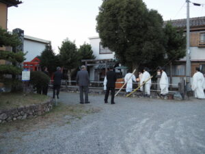 御食神社から八幡社への参進（伊勢市神社港）