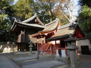 校倉、住吉社、一童社（石清水八幡宮）