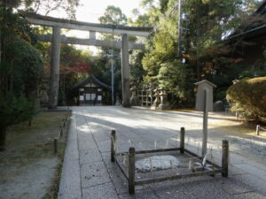 三ノ鳥居付近（石清水八幡宮）