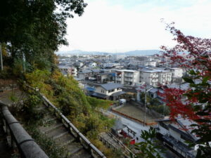 七曲がり（石清水八幡宮）からの眺望