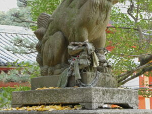 高良神社の狛犬（京都府八幡市）