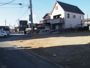 更地となったお稲荷さん(一之木3丁目)