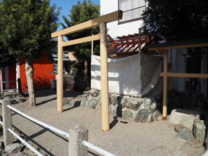 御遷座を待つ八幡神社（伊勢市神社港）