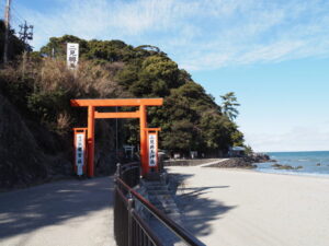 二見興玉神社東鳥居付近(二見町江)