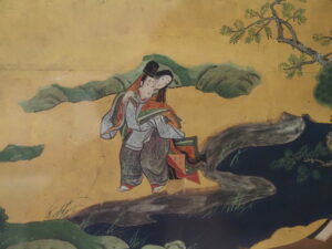 伊勢物語屏風（江戸時代中期）