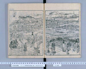 京都三条大橋（伊勢参宮名所図会）