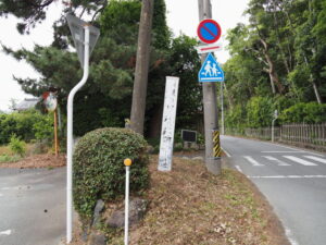 垂直にスッキリとした社叢（御塩殿神社）
