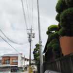やっと付け替えられるか「どうした？この電柱」