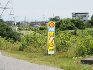 P6〜P8橋脚が工事開始待ちの新宮川橋工事現場付近