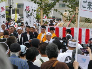 御樋代木の引継ぎ式(桑名 住吉浦)