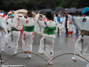 御樋代木の奉迎会場(内宮 宇治橋前)