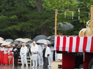 御樋代木の奉迎式典(内宮)