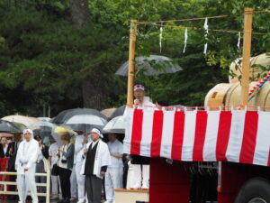 御樋代木の奉迎式典(内宮)