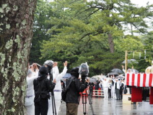 御樋代木の奉迎式典(内宮)