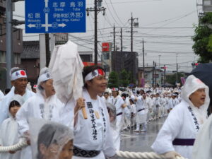 御樋代木の奉曳(外宮・陸曳)